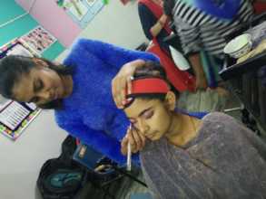 Beauty Skill students