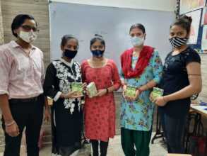 Distribution of Nutritive items to our students