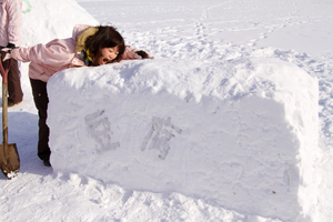 Eat snow...yummy!