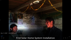 First Solar Home System Installation