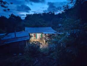 Solar Home System provides light at night