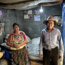 Midwife and Husband With New Solar Light