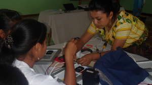 Mayan Woman Teaching Solar