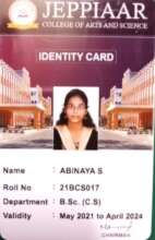 ID Card of Abhinaya