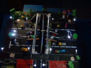 Night view of the model