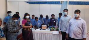 HOPE School students at their Kiosk