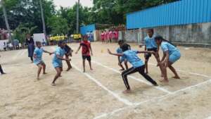HOPE School girls  in action- Kabaddi Match
