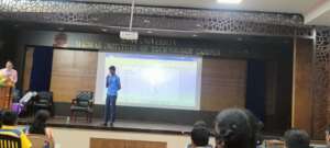 HOPE school students giving a presentation
