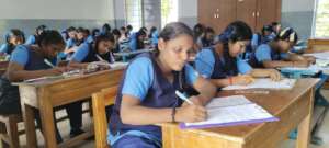 writing the exam