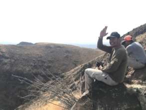Eagle Warriors during fieldwork.