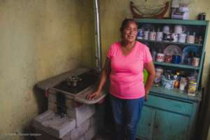 Wood-saving stove in Coahuila.