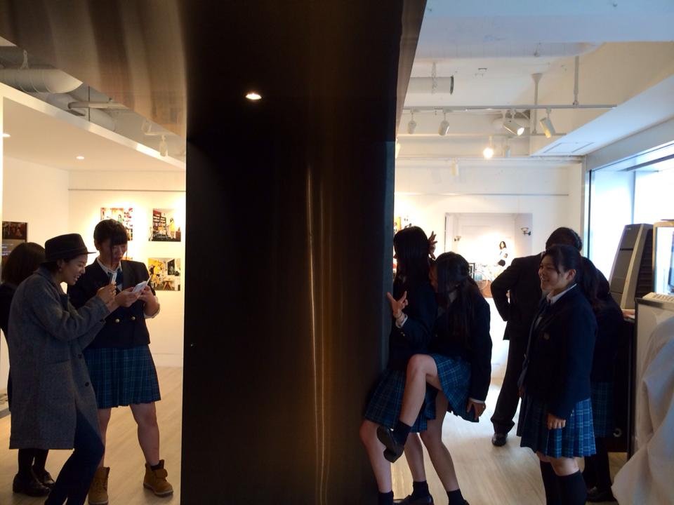 The students experience photography