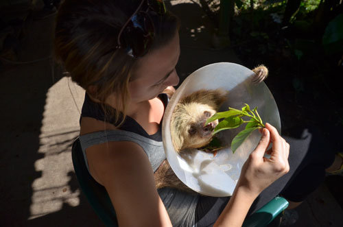 Mia feeding Zoe