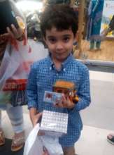 Our little supporter at The Forum Mall exhibition