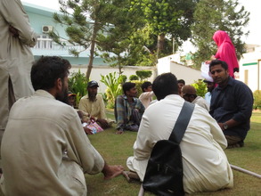 Maaz interviewing candidates for the team