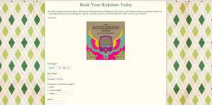 Now our customers can book the rickshaw online