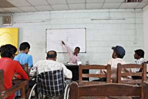 A very attentive class!