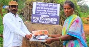 One beneficiary tribe woman