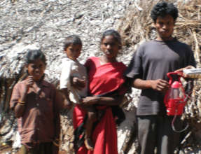 a tribe family in tholukadu interior forest