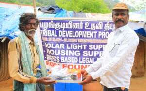 One beneficiary in solar light provision