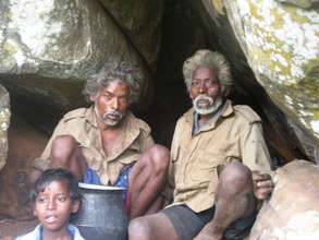 Tribe in to cave