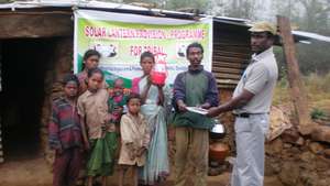 A tribe family in to interior forest