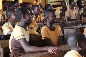 Smiling girls who will soon attend the Center!
