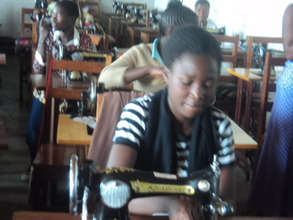 Samantha in sewing work 1