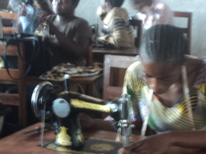 Samantha in sewing work 2