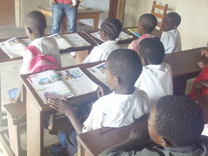Children in classroom in children's voice center