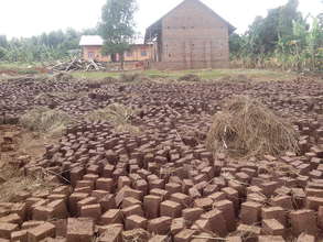 Bricks to finish the school building.