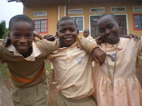 You supported us to complete primary school 2014.
