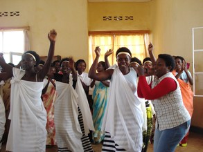 Celebratory singing and dancing