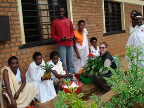 Co-op members their counsellor & products for sale