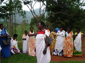 Co-operative member giving project feedback