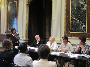 Ritu and other panelists speak at the White House