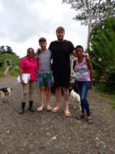 Volunteers delivering food to local families