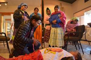 Carlos training Traditional Midwives in Guachochi