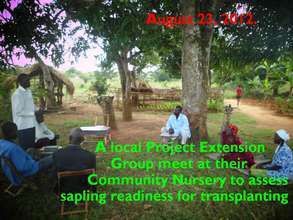 A local PEG reviewing the readiness of saplings