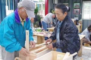 Woodworking is available to Minamisanriku seniors