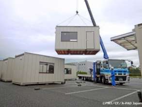 Peace Winds temporary housing in Mashiki.