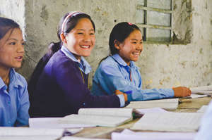 Girls in School in Phuleli, Nepal
