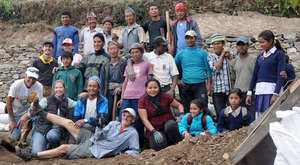 Volunteers and Community Members in Basa