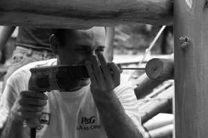 Volunteer Hard at Work