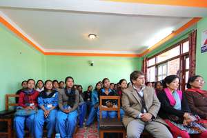 Women at the ceremony for graduation