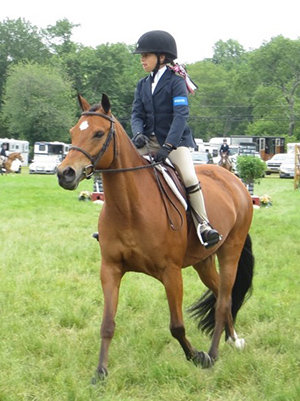 Zoey and Margaret Huber competing