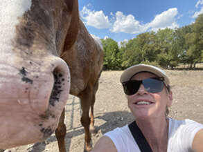 Jo-Anne Helotes with Earl