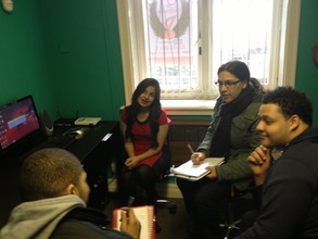 YTV Volunteers in a creative discussion
