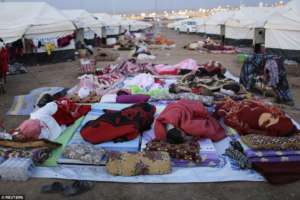 Displaced, hungry, ill