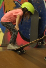 5 year old learning to drop in!